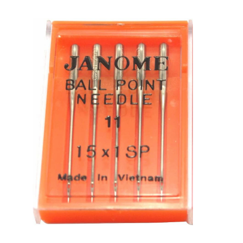 Ball Point Needles #11/75 for Janome Brand 990211000A
